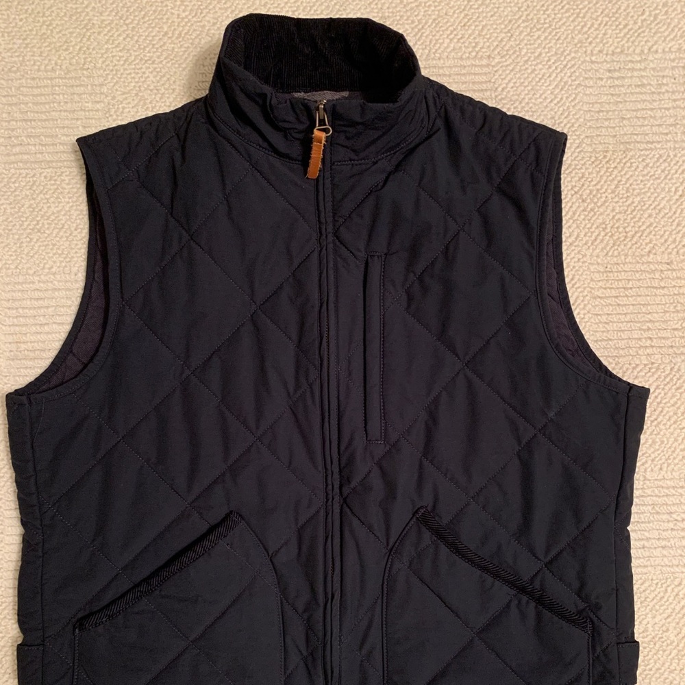 J. Crew Sussex Quilted Vest with Primaloft, midnight navy medium Fall 2021